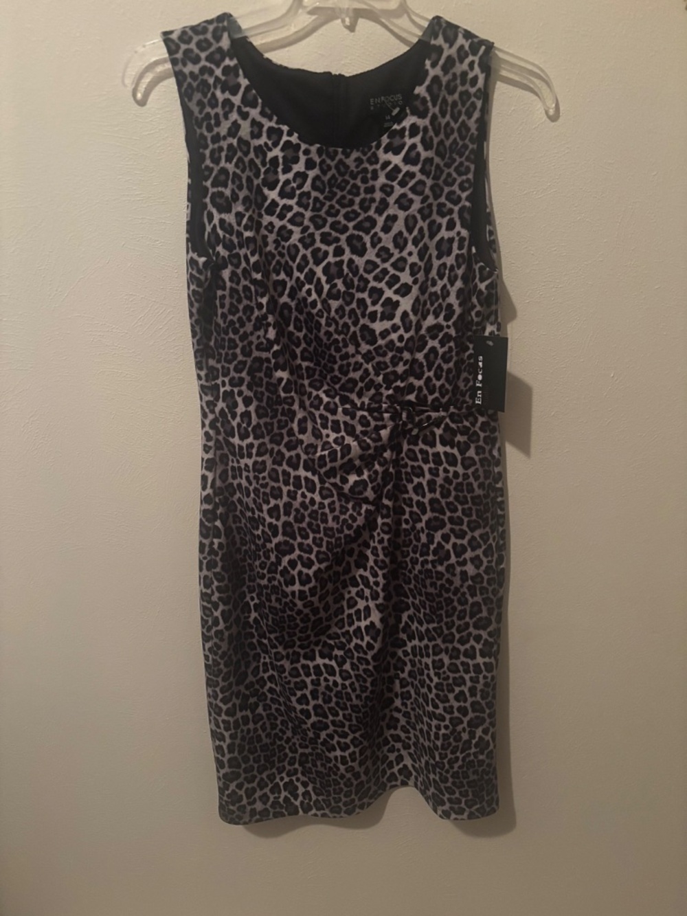 EnFocus Studio Women's Leopard Animal Print Midi Dress - 14